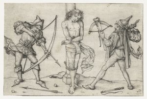 San Sebastián con arqueros