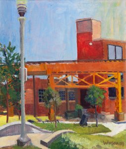 Pocket Park en Chicago, 2009 (óleo sobre lienzo)
