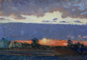 Sin título (Serie Sky), 2021 (óleo sobre lienzo)