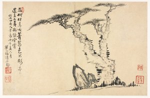 Paisajes en varios estilos después de los antiguos maestros de Mei Qing