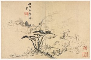 Paisajes en varios estilos después de los antiguos maestros, 1690 de Mei Qing