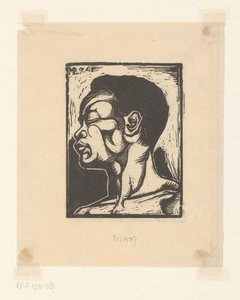 Hombre negro de Meijer Bleekrode (signed by artist)