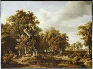 El bosque de robles ... de Meindert Hobbema