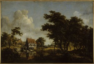 Los molinos, entre 1664 y 1668 (óleo) de Meindert Hobbema