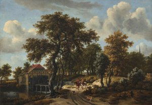 Los viajeros, 166[2] de Meindert Hobbema