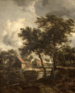 El molino de agua, c.1660 de Meindert Hobbema