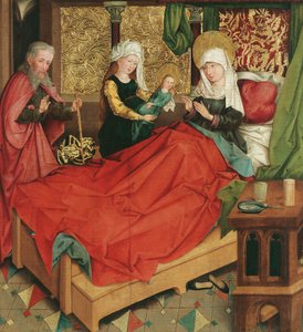 nacimiento de maría de Meister der Divisio Apostolorum