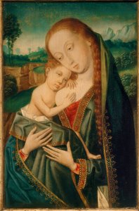 Madonna con niño de Meister der Magdalenenlegende