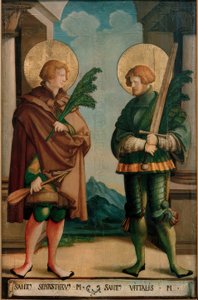 Los santos Sebastián y Vitalis de Meister von Messkirch