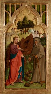 tentación de cristo de Meister von Schloss Lichtenstein