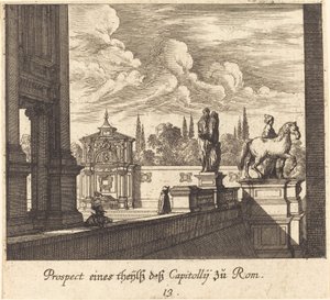 Capitolio, Roma de Melchior Küsel after Johann Wilhelm Baur