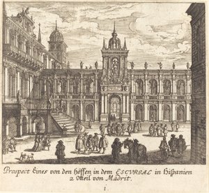 Escorial, España de Melchior Küsel after Johann Wilhelm Baur