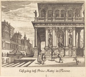 Palacio, Florencia de Melchior Küsel after Johann Wilhelm Baur