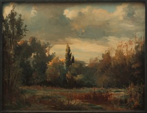 Paisaje del parque de Berlín de Melchior Lechter