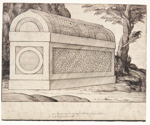 Un sarcófago de Melchior Lorck
