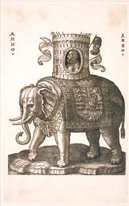 Emblema de la Orden del Elefante de Melchior Lorck