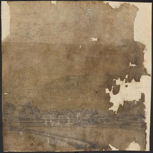 Inglés:  Perspectiva de Constantinopla, hoja 21, Melchior Lorck, 1559