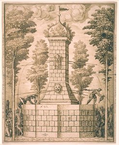 Fuente con máscaras de Melchior Lorck