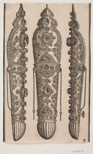 Soporte para la pluma en el tocado de un jenízaro de Melchior Lorck