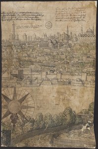Perspectiva de Constantinopla, hoja 12, Melchior Lorck, 1559 de Melchior Lorck