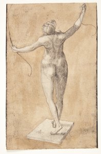 Estudio de una mujer desnuda vista desde atrás