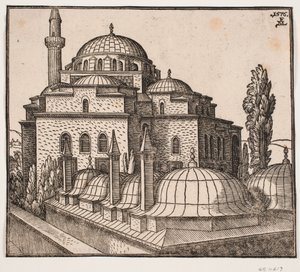 La mezquita Atik Ali Pasha en Estambul de Melchior Lorck