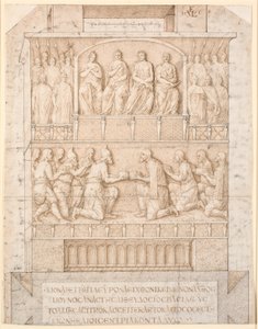 El pedestal del obelisco de Tutmosis III en Constantinopla de Melchior Lorck