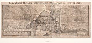 La mezquita Suleimanyie, vista desde el noreste de Melchior Lorck