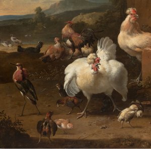 (detalle) de Menagerie, c.1680