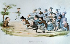 El fin de un caricaturista, 1860 de Melchiorre Delfico