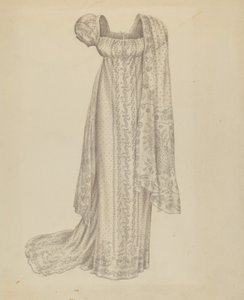 Vestido de novia con bufanda, c. 1939 de Melita Hofmann