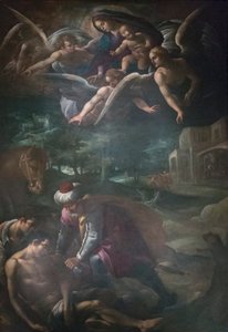 Buen samaritano de Melozzo da Forli
