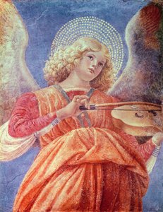 Ángel musical con violín (fresco) de Melozzo da Forli