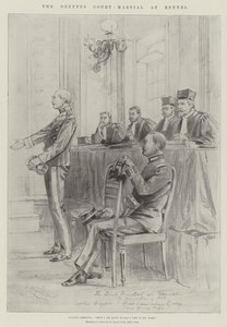 El consejo de guerra de Dreyfus en Rennes de Melton Prior