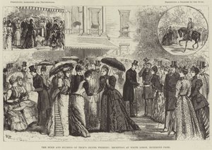 Boda de plata del Duque y la Duquesa de Teck, recepción en White Lodge, Richmond Park de Melton Prior