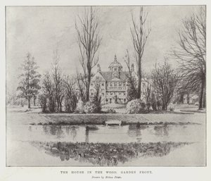 La casa en el bosque, frente al jardín de Melton Prior