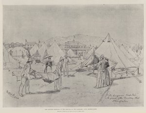 El hospital Langman en los terrenos del Club de Caminantes, Bloemfontein