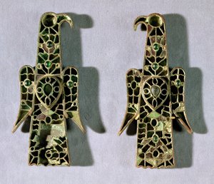 Par de broches en forma de águila de Merovingian