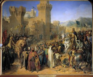 Tercera Cruzada: Asedio de San Juan de Acre, la ciudad de Ptolemais entregada a Felipe Augusto y Ricardo Corazón de León, 13 de julio
