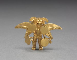 Colgante de figura alada, c. 1000-1550