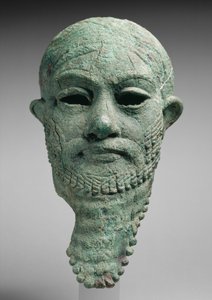 Cabeza de un gobernante, c.2300-2000 a.C. (aleación de cobre) de Mesopotamian Mesopotamian