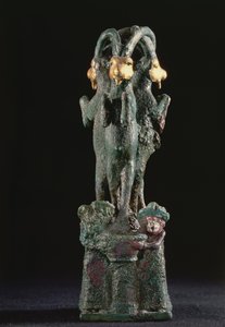 Árbol sagrado formado por tres cabras, de Larsa, sur de Mesopotamia, c.1750 a.C. de Mesopotamian Mesopotamian