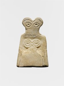 Ídolo ocular de Uruk medio, c. 3700-3500 a.C. de Mesopotamian School