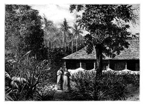 Casa holandesa en Ternate, Indonesia, siglo XIX de Mesples