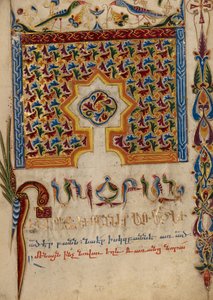 Página de incipit decorada de Mesrop of Khizan