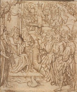 San Pedro ante el emperador Nerón y la crucifixión de San Pedro