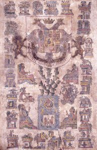 Documento iluminado de México, mostrando el escudo de armas del virrey Sotomayor, c.1645 de Mexican School