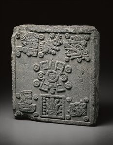 Piedra de Coronación de Motecuhzoma II de Mexican School