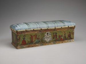 Caja de Damas, finales del siglo XVIII de Mexican School