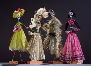 Damas del Día de los Muertos, de Oaxaca de Mexican School